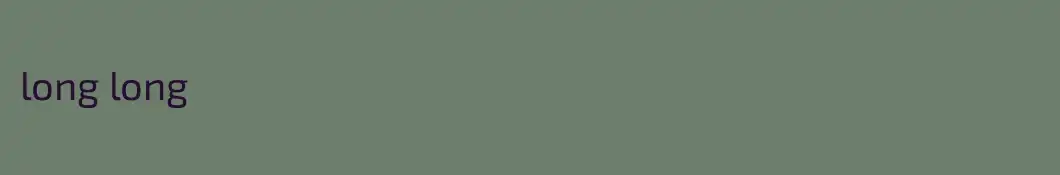 long long